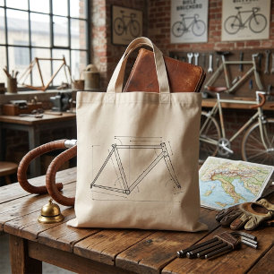 Bolso De Tela Diagrama de geometría de cuadro de bicicleta