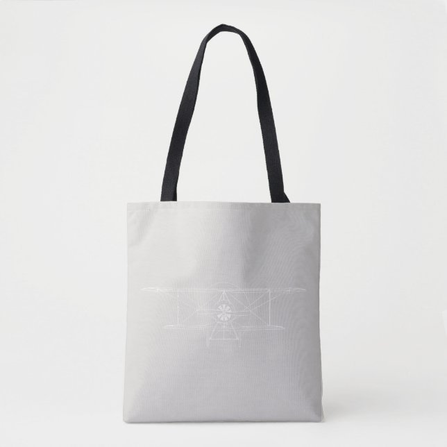 Bolso De Tela Diagrama de plano del PERSONALIZADO de arte del av (Anverso)
