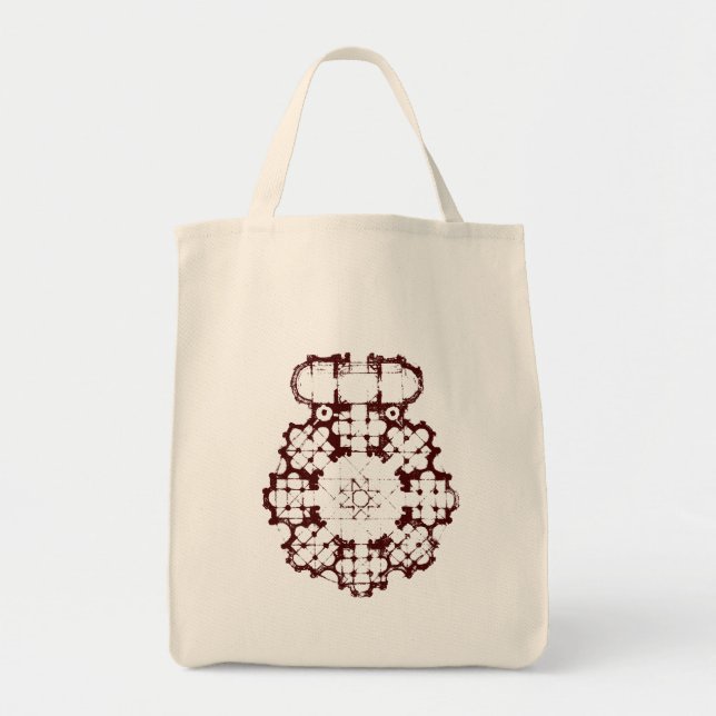 Bolso De Tela diagrama del edificio (Frente)