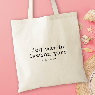 Bolso De Tela Dialecto de las Islas Caimán: Guerra de perros can