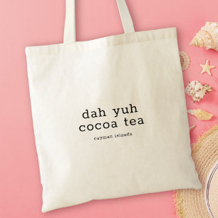 Bolso De Tela Dialecto divertido de las Islas Caimán Dah Yuh Coc