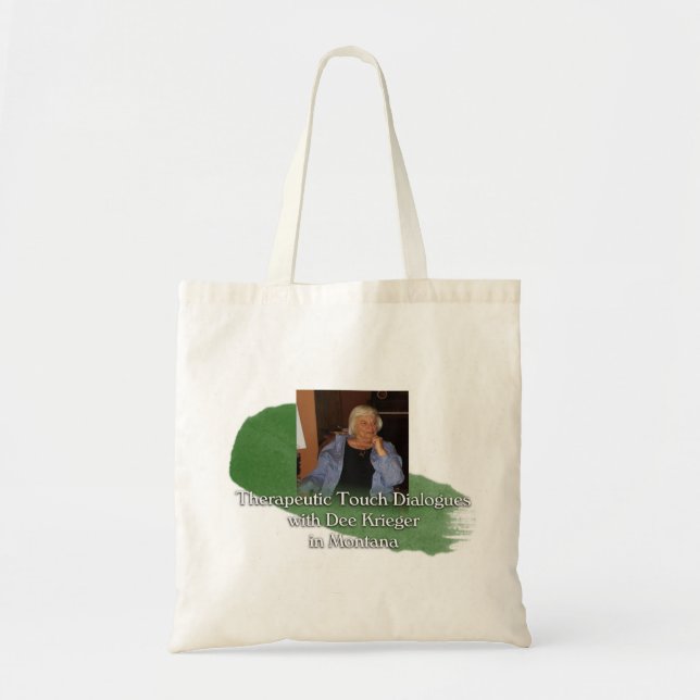 Bolso De Tela Diálogos del TT con Dee - tote verde (Frente)