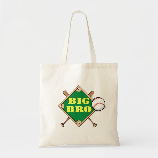 Bolso De Tela Diamante de béisbol de hermano mayor (Frente)