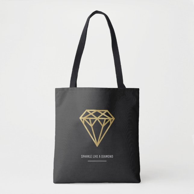 Bolso De Tela Diamante de oro (Anverso)