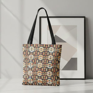 Bolso De Tela Diamante del tono de la tierra