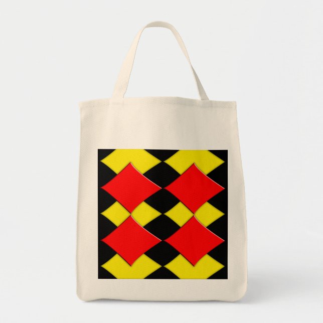 Bolso De Tela Diamantes (Frente)