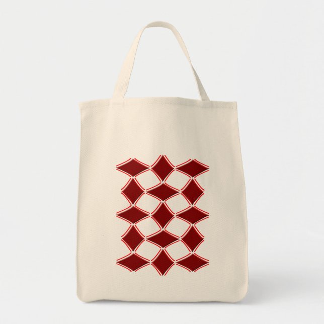 Bolso De Tela Diamantes (Frente)