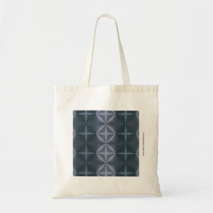 Bolso De Tela Diamantes Azules