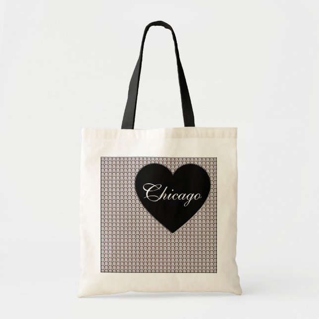 Bolso De Tela Diamantes de Chicago (Frente)