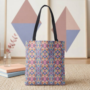 Bolso De Tela Diamantes de Pastel