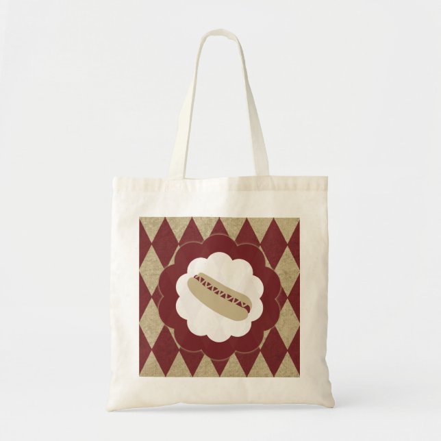 Bolso De Tela diamantes de perros calientes (Frente)