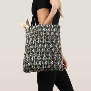 Bolso De Tela Diamantes, patrón de joyas de piedra gemela