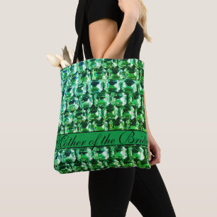 Bolso De Tela Diamantes verdes, joyas de piedras preciosas verde