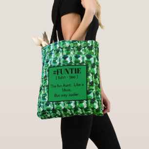 Bolso De Tela Diamantes verdes, joyas de piedras verdes, # FUNTI