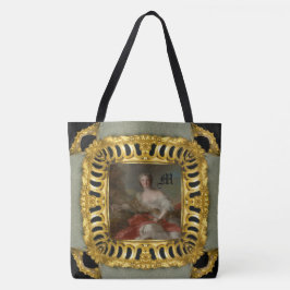 Bolso De Tela Diana Bella Artes Girly Monograma