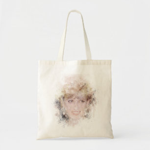 Bolso De Tela Diana, el retrato acuarela de la princesa del pueb