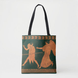 Bolso De Tela Diana y un ángel, mitología romana vintage