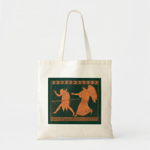 Bolso De Tela Diana y un ángel, mitología romana vintage