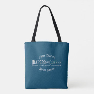 Bolso De Tela Diapers y café Ironic Funny Retro Restaurant
