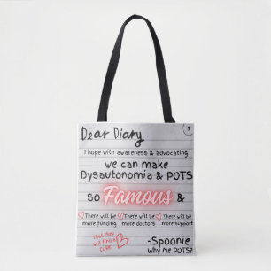 Bolso De Tela Diario de una Spoonie