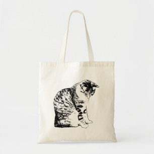 Bolso De Tela Días de mercado con estilo de gato moderno