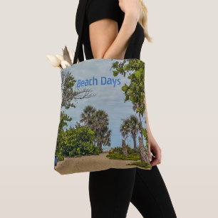 Bolso De Tela Días de Playa, Nublado, Bienvenidos a la Playa