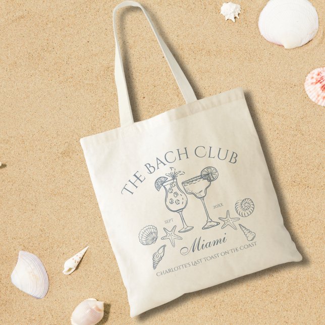 Bolso De Tela Dibujado a Mano El Club Bach Soltera Costera (Subido por el creador)