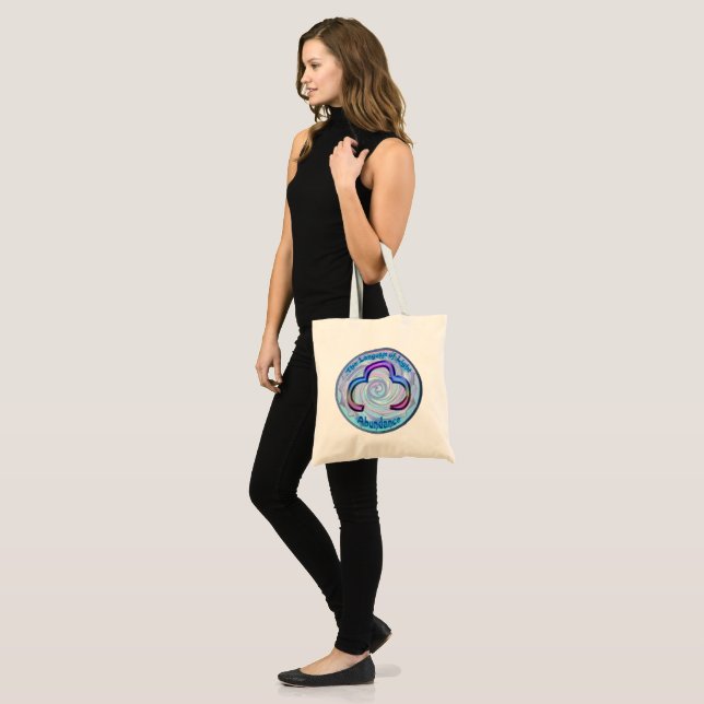 Bolso De Tela Dibujando en el símbolo de Abundancel Bliss (Anverso (modelo))
