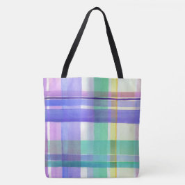 Bolso De Tela Dibujo a Cuadros