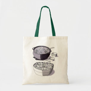 Bolso De Tela Dibujo a escala de grises de muchas caras en un gr