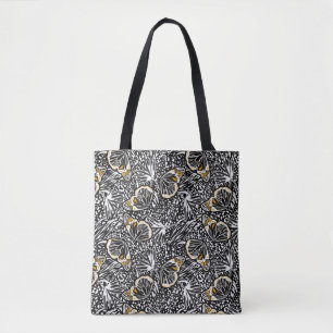 Bolso De Tela Dibujo a mano a la moda mariposas volando con