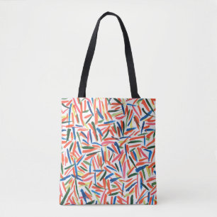 Bolso De Tela Dibujo abstracto de acuarela