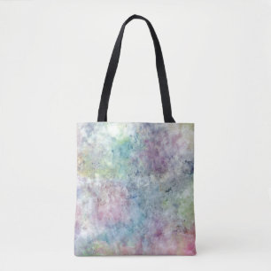 Bolso De Tela dibujo abstracto de la carta blanca de la acuarela
