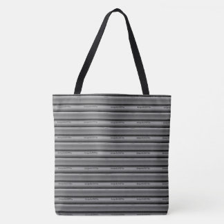 Bolso De Tela Dibujo abstracto MODERNO en gris-claro-negro