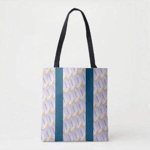 Bolso De Tela dibujo abstracto MODERNO en - gris naranja negro a