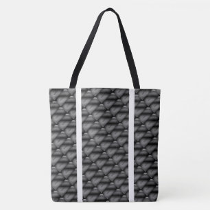 Bolso De Tela dibujo abstracto MODERNO en - negro gris claro