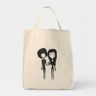 Bolso De Tela Dibujo alternativo gótico y Chica