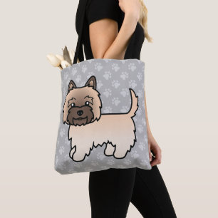 Bolso De Tela Dibujo animado adorable de un perro Terrier Wheate