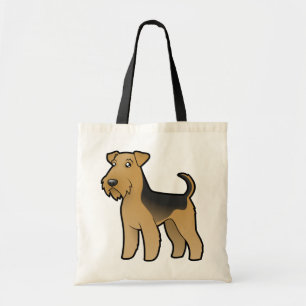 Bolso De Tela Dibujo animado Airedale Terrier/Terrier galés