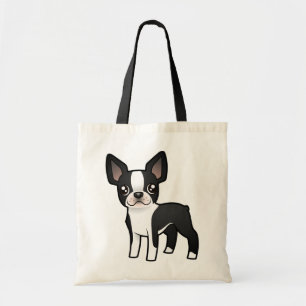 Bolso De Tela Dibujo animado Boston Terrier
