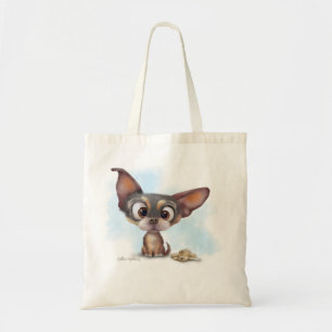 Bolso De Tela Dibujo animado de cachorro de Chihuahua lindo