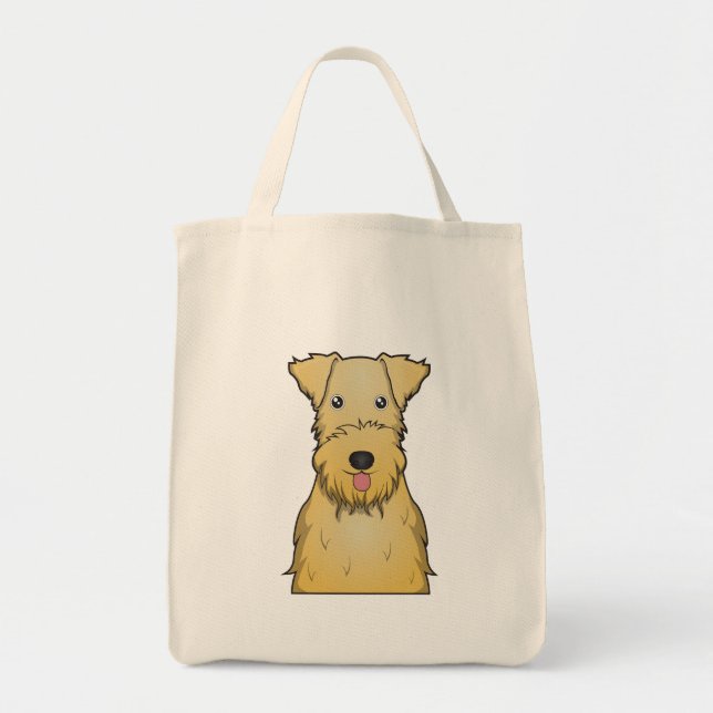 Bolso De Tela Dibujo animado de Lakeland Terrier (Frente)
