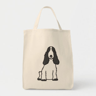 Bolso De Tela Dibujo animado del perro de cocker spaniel del