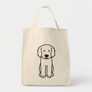 Bolso De Tela Dibujo animado del perro de Labradoodle