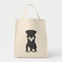 Dibujo animado del perro del Schnauzer miniatura