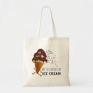 Bolso De Tela Dibujo Animado Divertido de Quedarse Sin Helado