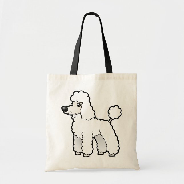 Bolso De Tela Dibujo animado estándar/caniche de la miniatura/de (Frente)