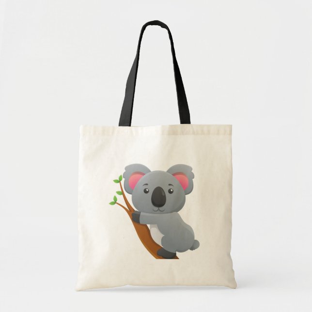 Bolso De Tela Dibujo animado lindo del oso de koala (Frente)