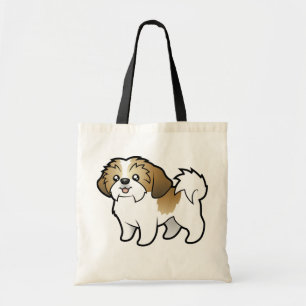 Bolso De Tela Dibujo animado Shih Tzu (perrito cortado)