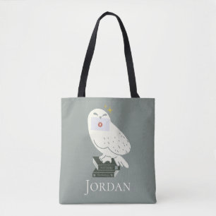 Bolso De Tela Dibujo caprichoso de Hedwig con carta